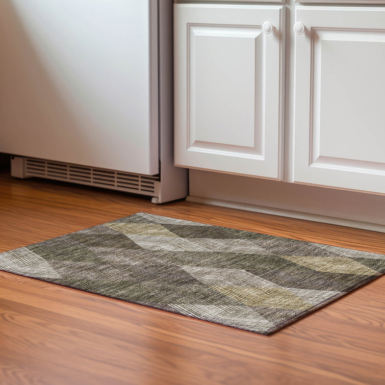 Premium Machine Washable Prisco Brown Rug