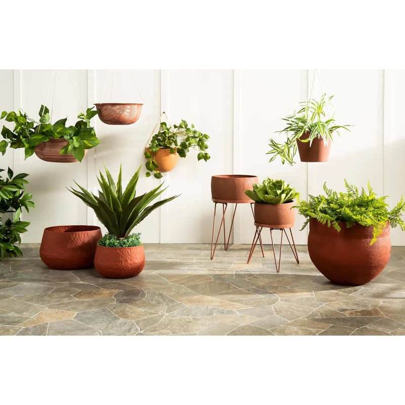 Pot à fleurs en métal Josianne