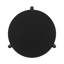 Table basse ronde en bois, noire