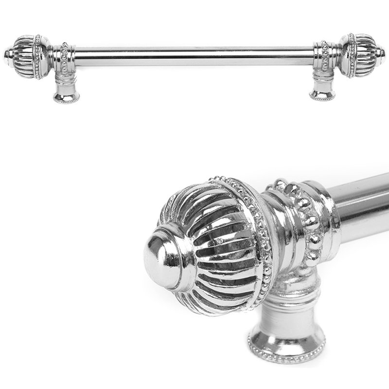 Cage à cricket avec grand faîteau à poignée longue 5/8 po, 18", Chrome
