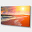 Reproduction de photo sur toile tendue recouvert beach on coucher de soleil modern beach-18296862-33219612