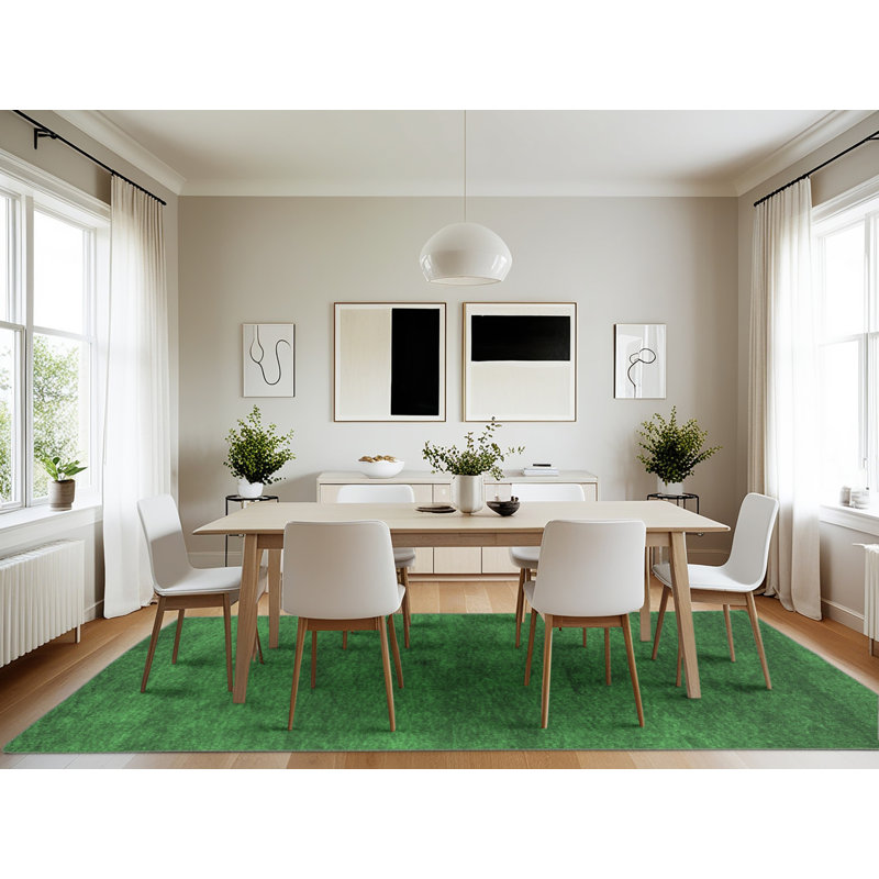 Washable Abstract Indoor Rug, Rectangle 7' x 10'