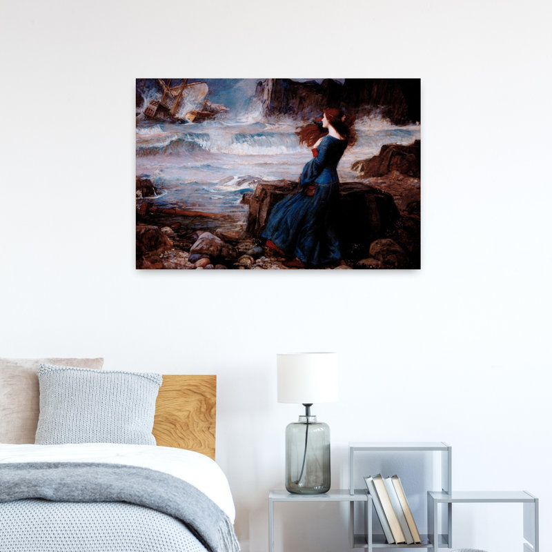 Miranda, la tempête, orchidée abstraite classique, impression d'art mural, H 24 po x l 36 po