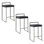 Tabouret de bar et de comptoir empilable Ernestine (ensemble de 3)