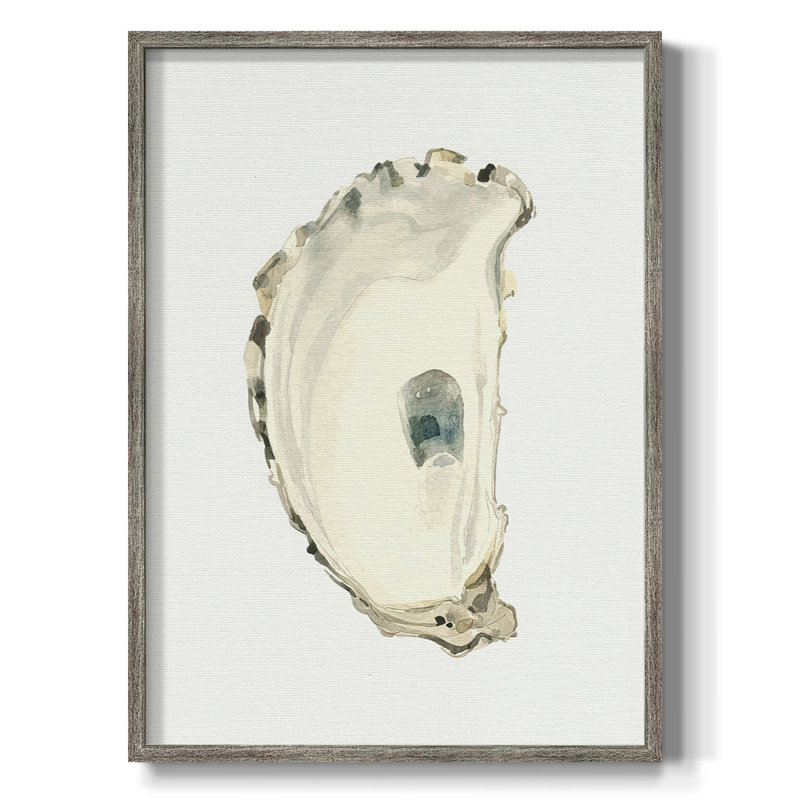 «Neutral Oyster Study II», reproduction encadrée - bois massif, H 30 po x l 24 po