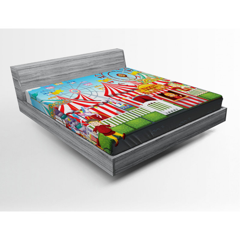Circus Microfiber Fitted Sheet, Full Fitted Sheet
