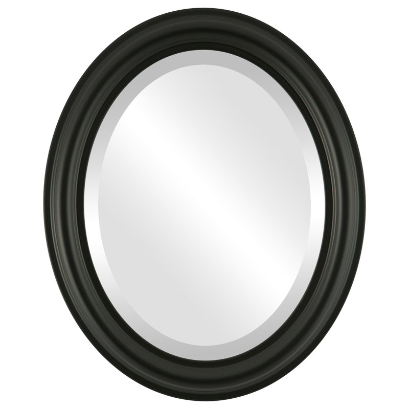 Reisman Oval Mirror, 27" H x 21" W, Rosewood