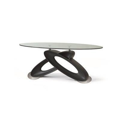 Palacios Oval Glass Top Dining Table
