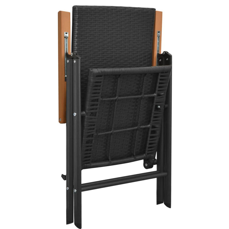 Rectangular 4 - Person Dining Set, Brown/Black, 31.1" L x 31.1" W x 29.13" H