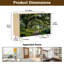 Sideboard Buffet Cabinet with Storage Tropical rainforest with 2 Doors for Living Room and Kitchen