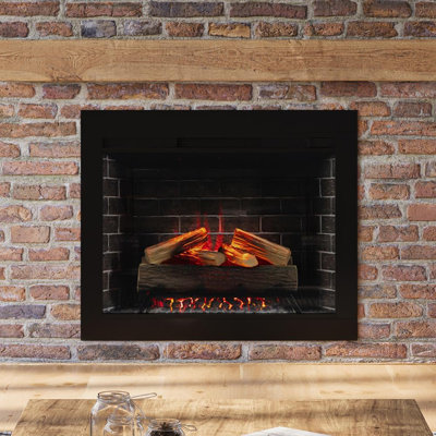 Modern Ember Uptown Electric Fireplace Trim Kit, 3-Inch Trim - Fireplace Sold Separately
