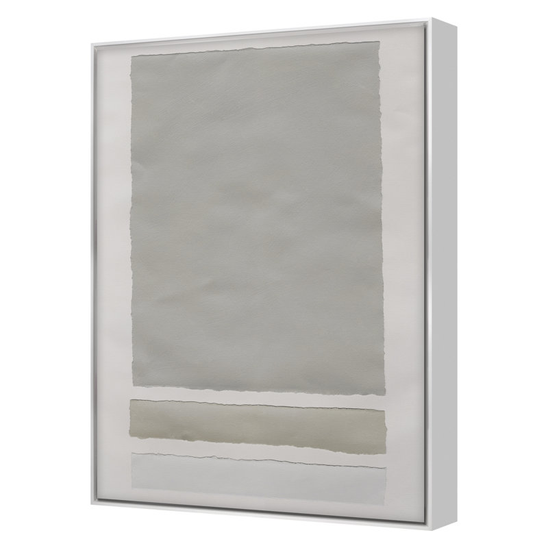 «Neutral Colorblock 3» par Kyle Goderwis, reproduction sur toile flottante, H 32 po x l 23 po