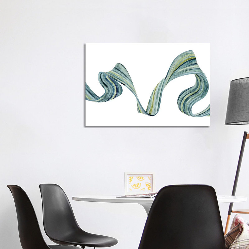 Ribbon Stream II 1 Piece Wrapped Canvas Painting, 101.6 cm H x 66.04 cm W x 1.91 cm D