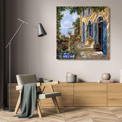 Red Barrel Studio® Borelli, Guido Gallery Wrapped Canvas Art Titled: Le Porte Blu
