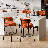 Sherpa Counter Height Bar Stools Set of 4 Modern Upholstered Barstools with Curved Open Back/Round Seat Boucle Comfortable Bar Chairs for Kitchen Island, 24.6 Inch-745429708