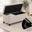 Banc de rangement avec repose-pieds 33 pouces-646019905