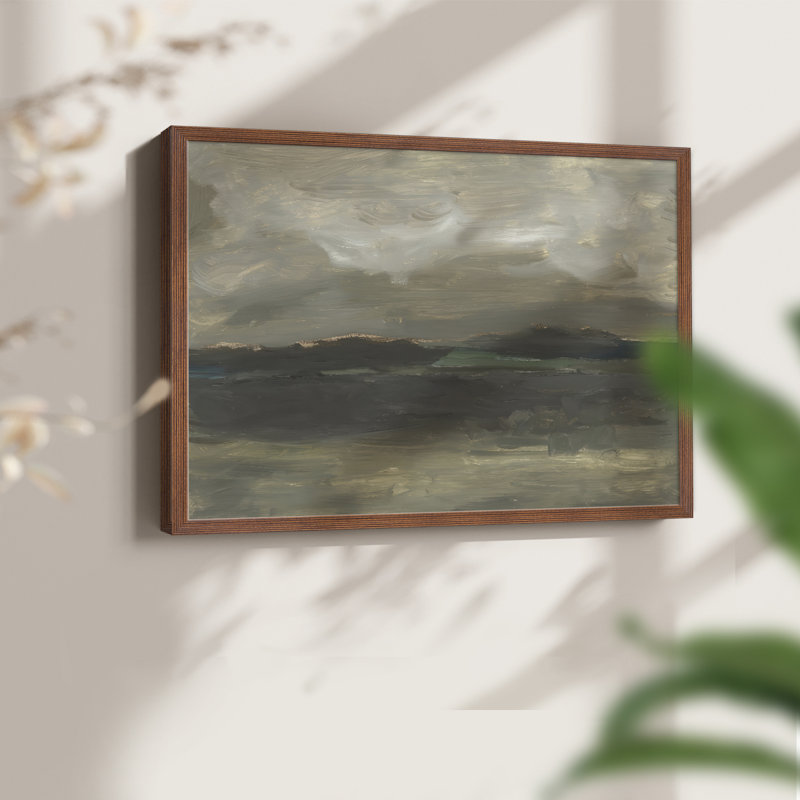 «Mute Lake View II», reproduction encadrée, H 22 po x l 28 po, Noyer