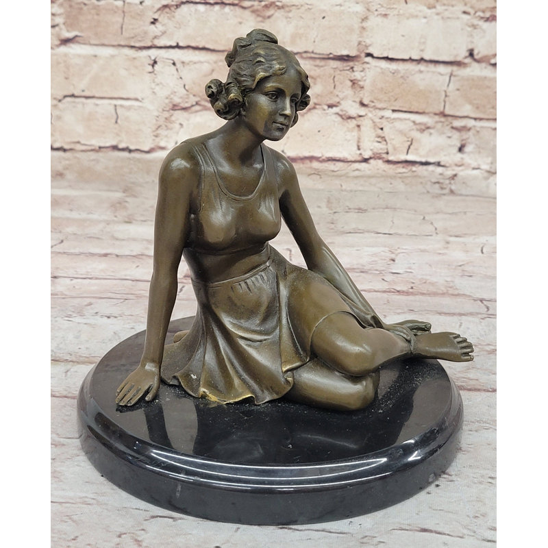 Sculpture statue en bronze de style art déco