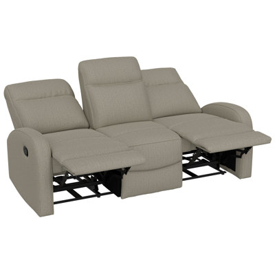 Canapé inclinable beige / brun clair