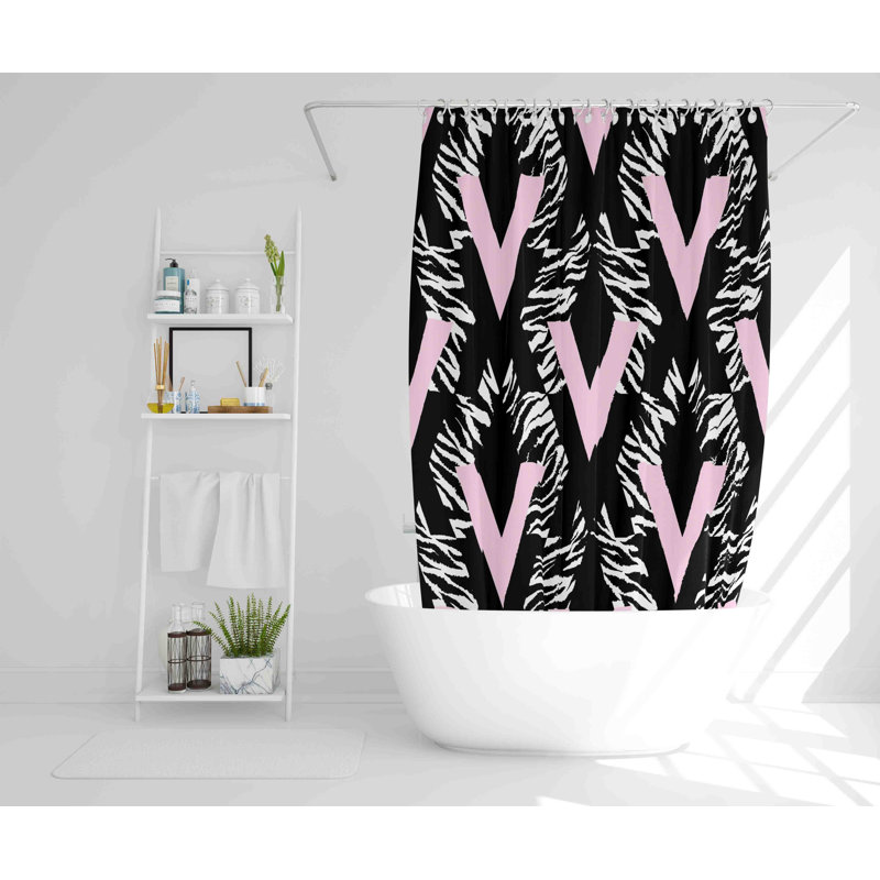 Snari Polyester Shower Curtain, 168cm H x 168cm W