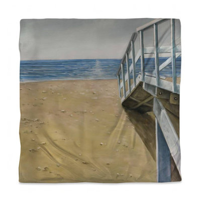 Seaside Landscape Duvet Cover - Contemporary Sea Bedroom Decor