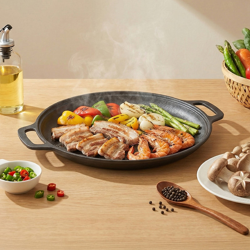 Cast Iron Griddle, 33cm x 33cm