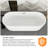 67 " L x 31 " W Freestanding and Mounting / Installation Required Soaking Plastic / Acrylic Bathtub