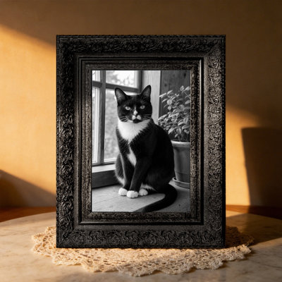 11" x 14" Black 3 PCS Ornate Picture Frame for Gallery Wall Decor