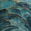Rideau obscurcissant et abstrait obscurcissant Gold Teal Ocean Spiral V - 1 panneau-107826734