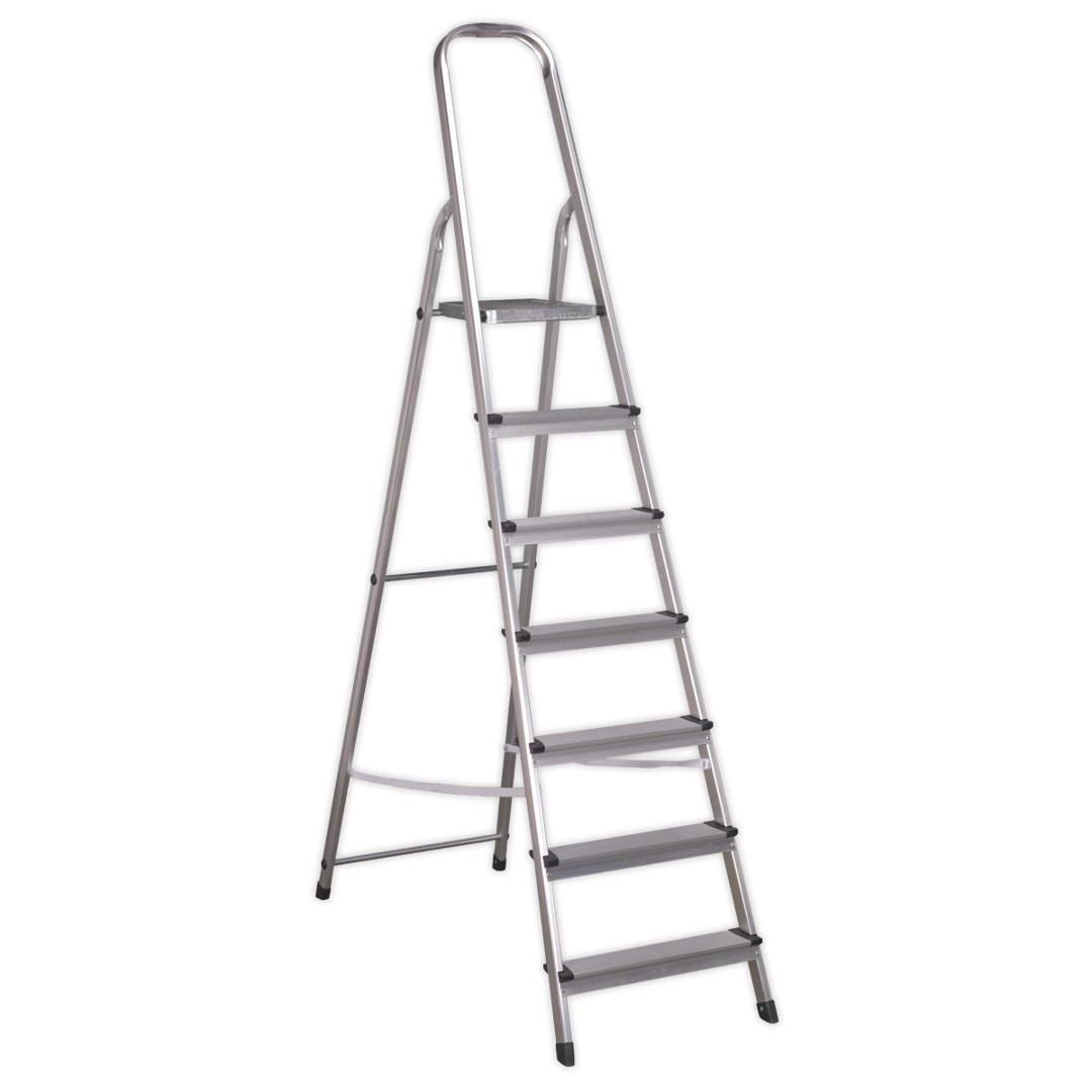 Randa 7 - Step Aluminium Lightweight Folding Small Step Ladder