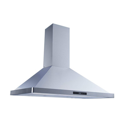 W103B Series 36" 500 CFM Convertible Wall Mount Range Hood in Stainless Steel