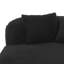Canapé moderne sans méridienne 51,6 po avec deux coussins de soutien pour le salon, noir-865571473