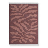 Floral Area Rug in Red
