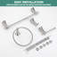 Ensemble de quincaillerie de salle de bain 4 pièces-75304301