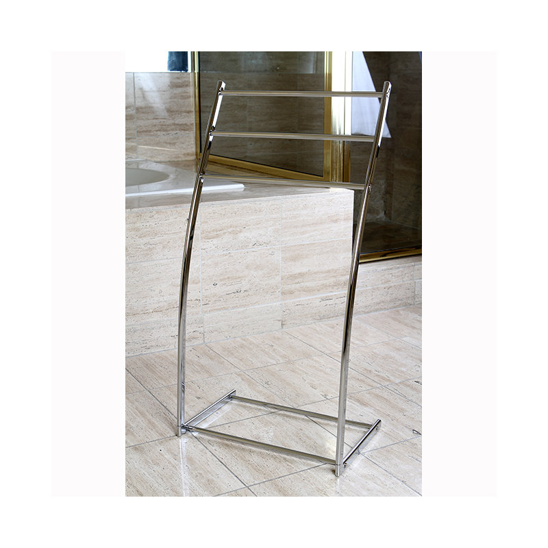 Kingston Brass Edenscape Freestanding 3-Bar Towel Rack, Polished Chrome