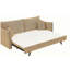 Canapé Cadie Mocha Chenille avec 2 coussins (peut se transformer en canapé-lit)