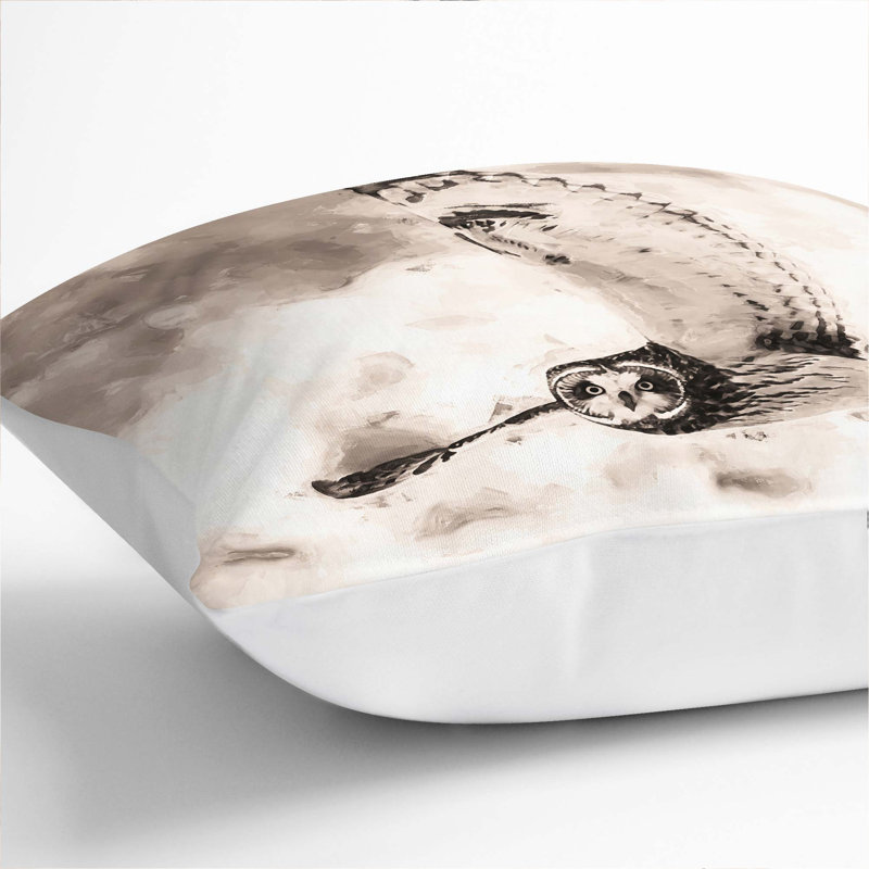 Square Throw Cushion, White, 40cm H x 40cm W x 15cm D