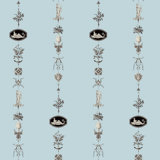 NeoClassical Stripe - Daytime Blue Wallpaper