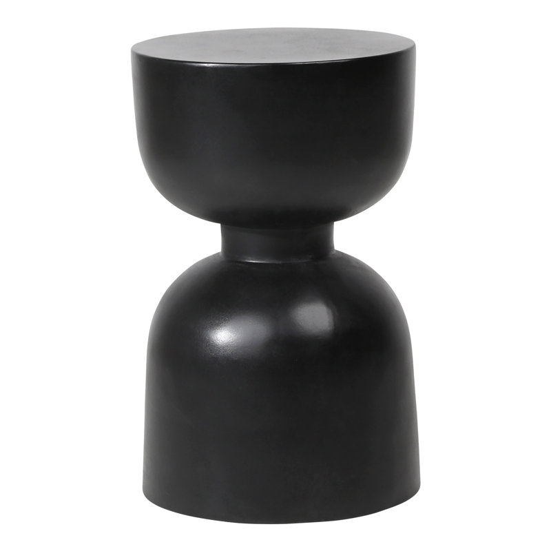 Table d'appoint en pierre / béton Cresson, Noir