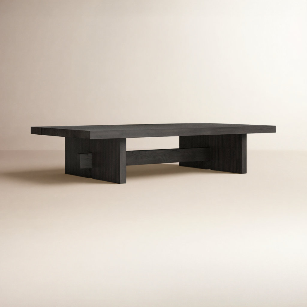 Conti Single Coffee Table with Storage, Black