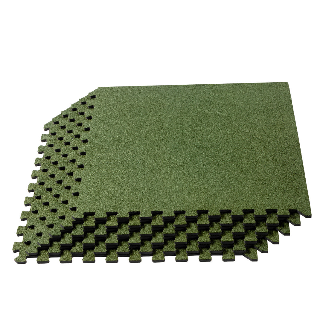 3/8'' Carpet Top Foam Floor Tile 24 Square Feet (6 Tiles) (Set of 6) We Sell Mats 