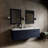 60" Wall-Mounted Double Bathroom Vanity Set-82339537-82339536