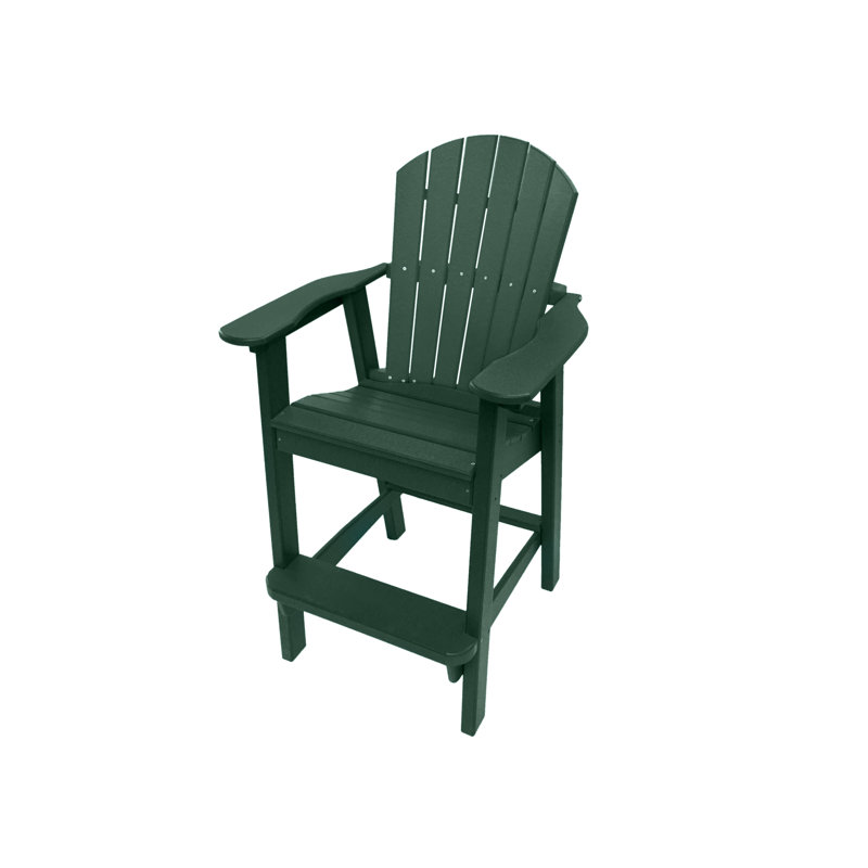 Ansel Tall Adirondack Chair, Poly Outdoor Furniture, Green