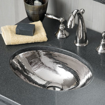 Baby Classic Copper Oval Undermount Bathroom Sink