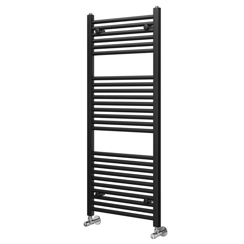 Straight Towel Rail Heated Towel Rails, Black