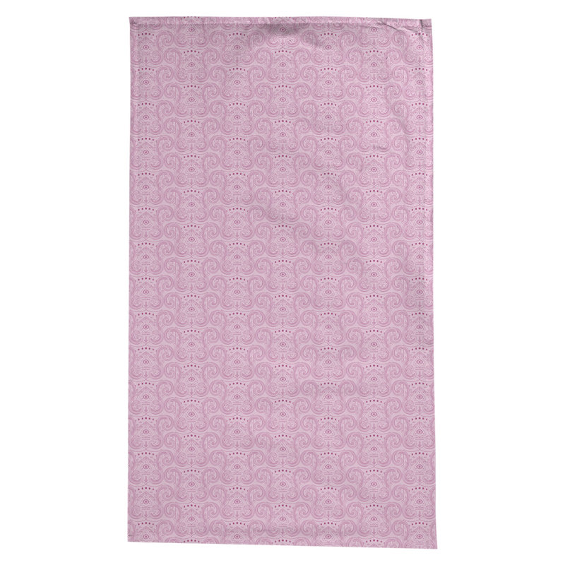 Nappe à motif géométrique leffel, Rose et pastel