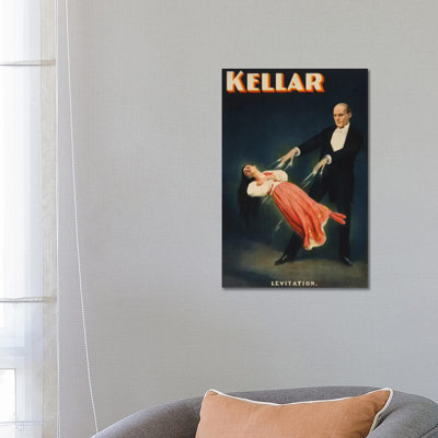 Kellar: Levitation Of Princess Karnac Vintage Magic Poster - Wrapped Canvas Print