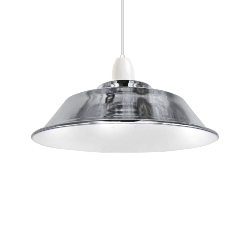 5cm H Metal Bowl Lamp Shade ( Uno ), Chrome