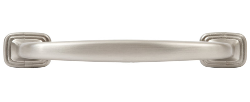 Poignée de tiroir en nickel satiné 4 po Sydney, Nickel satiné