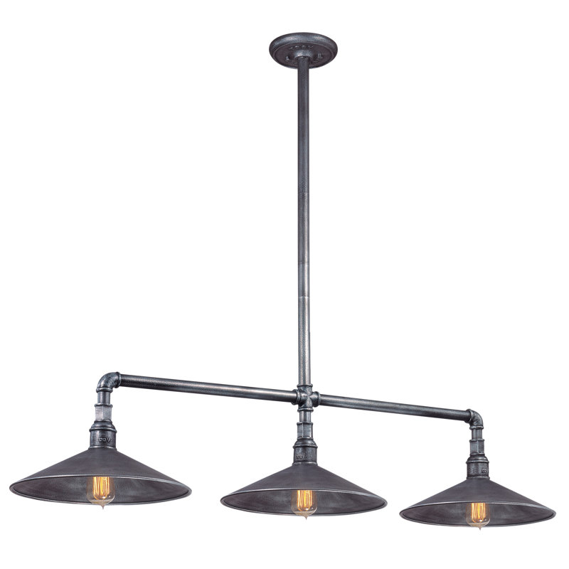 Toledo 3 - Light Old Silver Kitchen Island Pendant